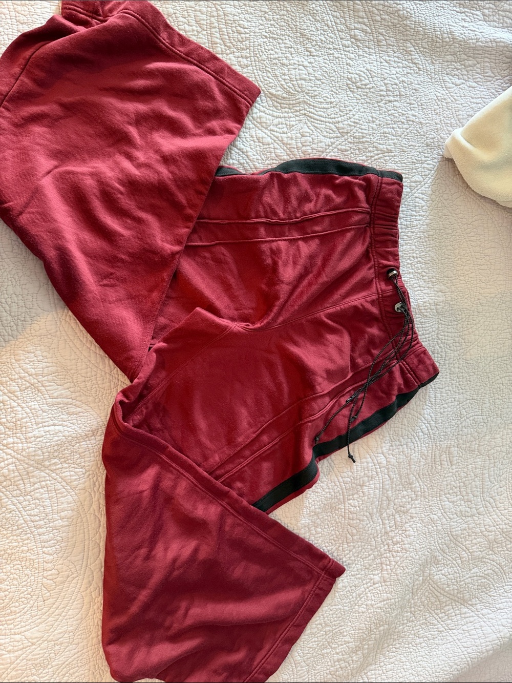 Free people Burgundy Drawstring Athletic Pants size M